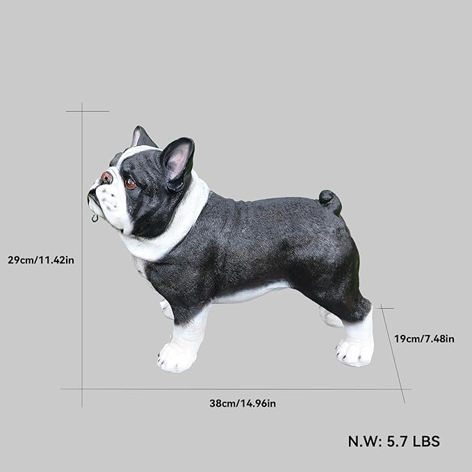 English Bulldog Dog Garden Statue - Image 3