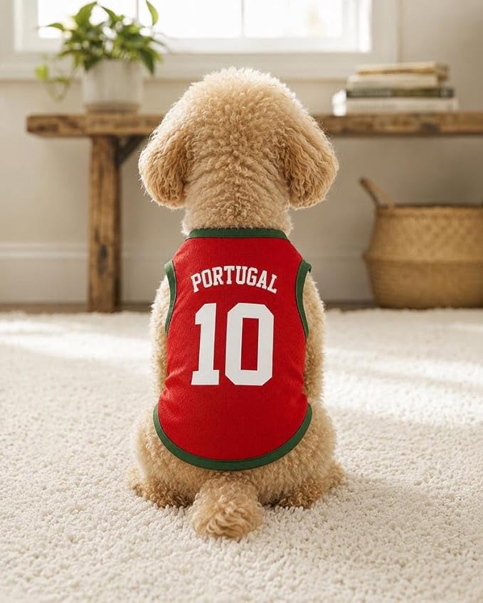 V-DECORPARKS Personalized Pet Soccer Jersey Custom Name Number Dog Cat Football - Image 3