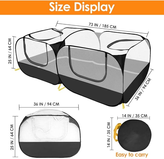 Lukovee Small Animals Playpen, Chicken Pen - Image 6