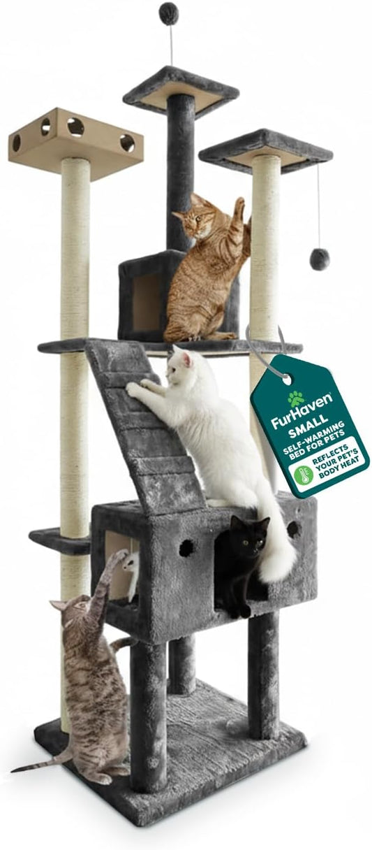 FurHaven 69.3" Tall Cat Scratching Post Tower by FurHaven