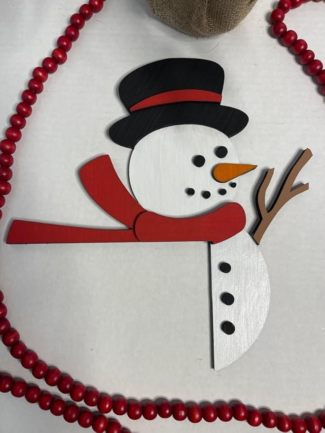 2024 Christmas Door Topper Holiday Home Decor Funny Snowman Santa Claus Top - Image 4