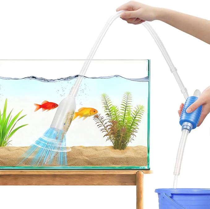 Fish Tank Gravel Cleaning Tools Aquarium Cleaner Hand Siphon Vacuum Pump Water by Unknown
