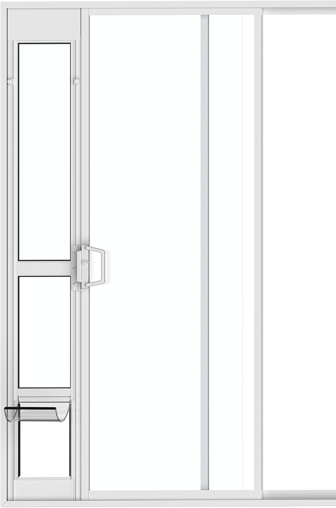 Hakuna Pets White Glass Patio Pet Door by HakunaPets