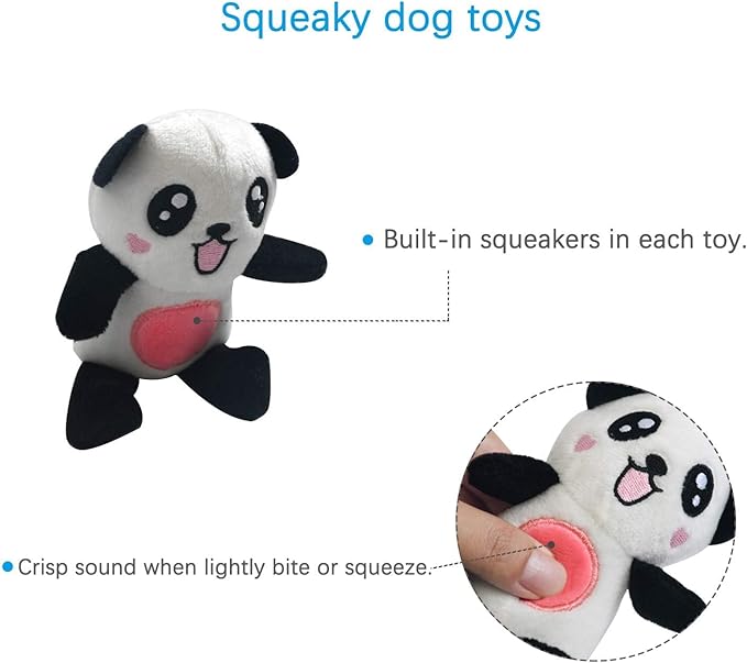 LEGEND SANDY Squeaky Plush Dog Toy Pack - Image 3