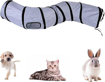iCAGY Cat Tunnel for Indoor Cats, Rabbit Tunnel Toys, Pet Toys Play Tunnels for - Image 3