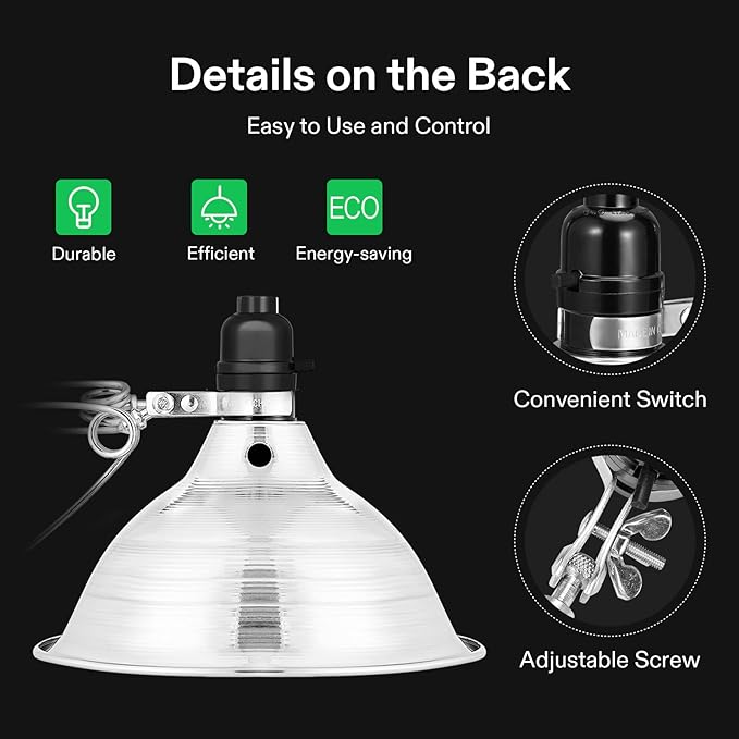 VIVOSUN 4 Pack Clamp Lamp Light - Image 3