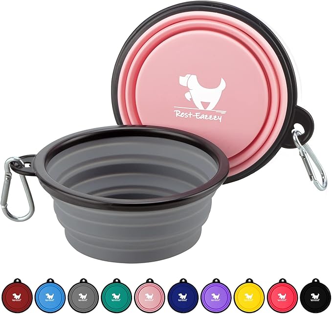 Collapsible Dog Bowls for Travel, BPA Free) by Rest-Eazzzy