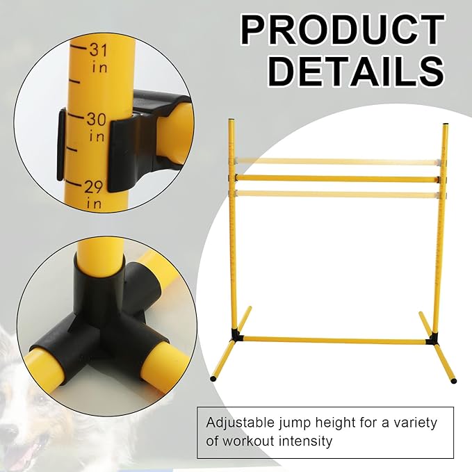 Halloscume 6 Pcs Dog Agility Training Equipments Dog Agility Jumps Hurdles - Image 3