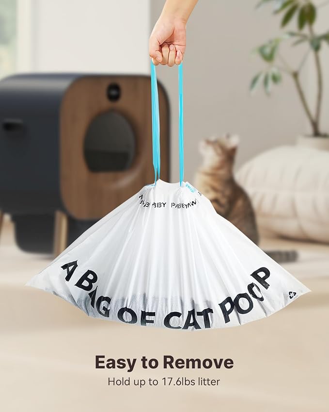 Cat Litter Box Liners Waste Bags-3 Roll Self Cleaning Cat Litter Box Trash Bags - Image 5