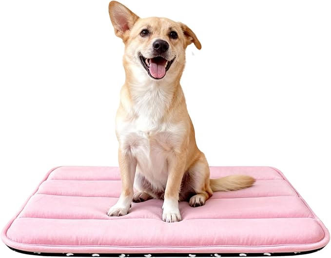 Dog Bed Mat, Reversible Dog Crate Pad by FogkissComfyPawsHome