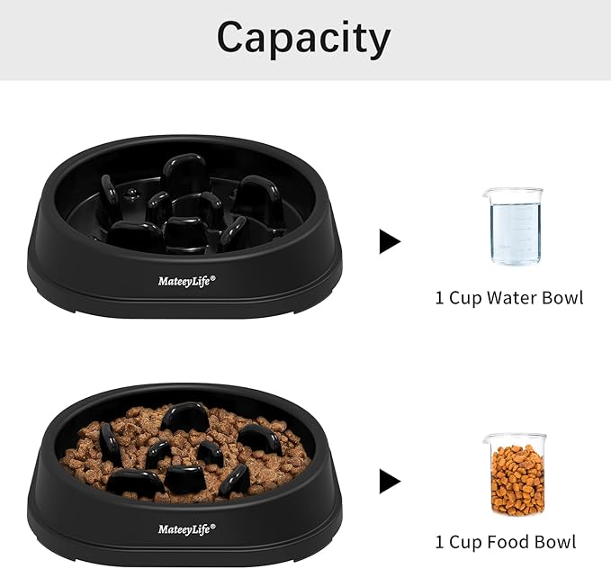 MateeyLife Small Slow Feeder Cat Bowls, Anti-Choking Puzzle Cat Food Bowls - Image 5