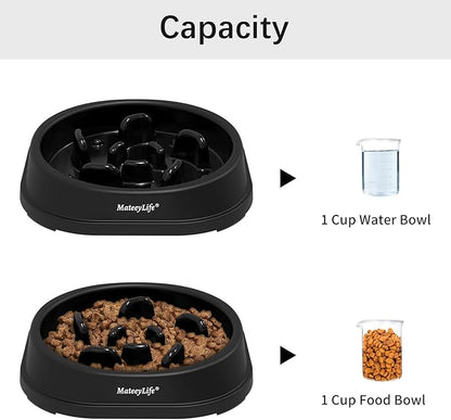 MateeyLife Small Slow Feeder Cat Bowls, Anti-Choking Puzzle Cat Food Bowls - Image 5
