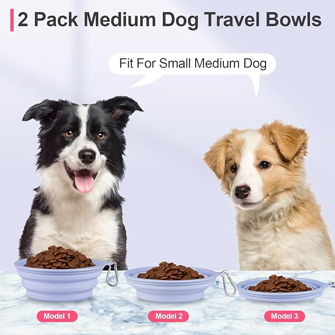 Kytely Collapsible Dog Bowls Medium, Portable Pet Water Food Bowl - Image 5