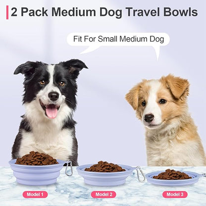 Kytely Collapsible Dog Bowls Medium, Portable Pet Water Food Bowl - Image 5