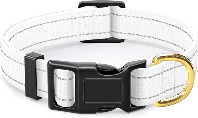 Reflective Dog Collar for Small Dogs Cats, Cute Adjustable Heavy-Duty Nylon by TMOODEL