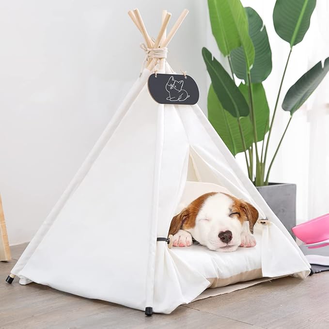 Pet Teepee Tent for Dogs & Cats Dog Bed - Image 2
