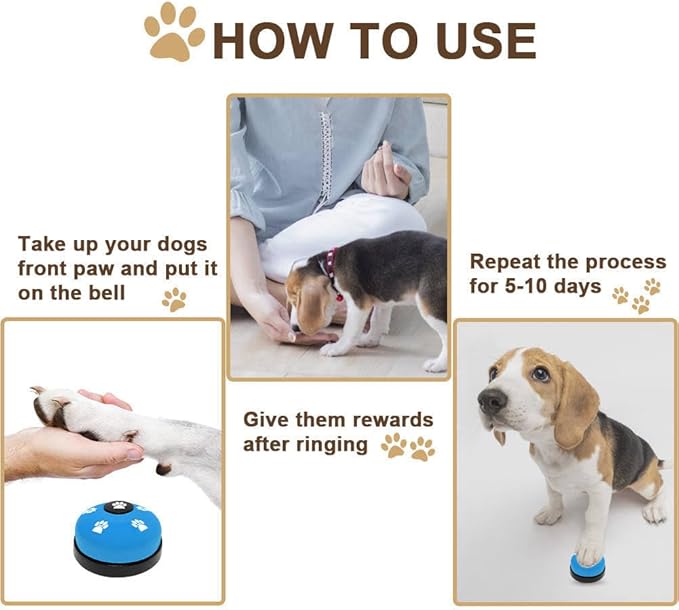 2 Pack Dog Bells, Puppy Potty Training Bell Dog Doorbell Potty Train Dog Bell - Image 6