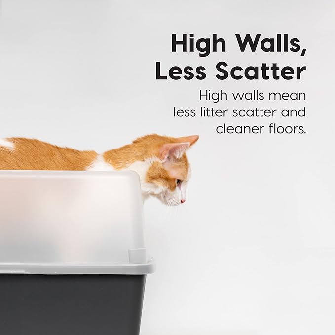 IRIS USA Cat Litter Box Large Open Top - Image 6