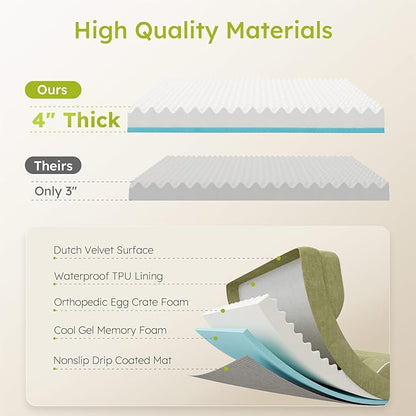 CWAWZ XXL Dog Bed for Extra Large Dogs, Giant Orthopedic Dog Bed - Image 3