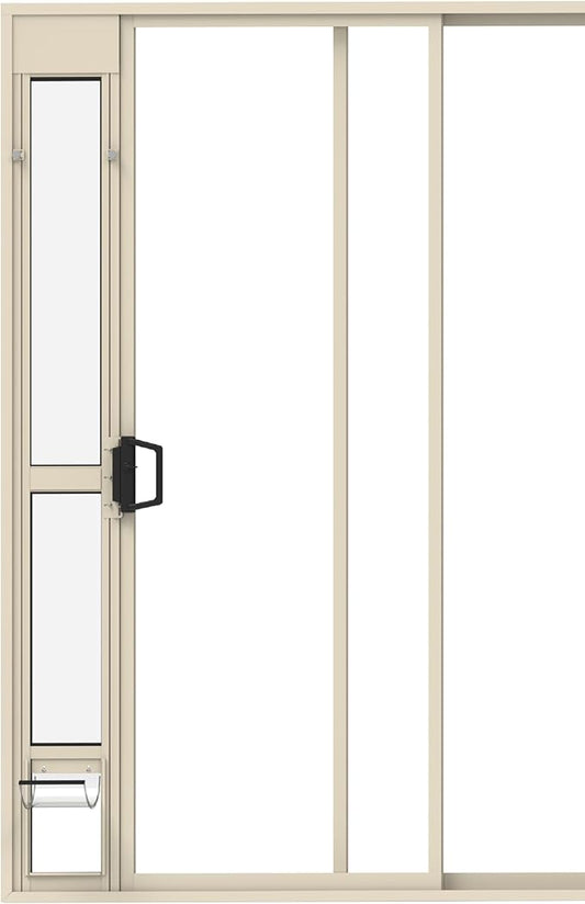 Hakuna Pets Cream Glass Patio Pet Door by HakunaPets