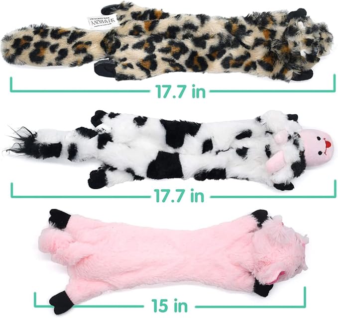 SHARLOVY Dog Squeaky Toys No Stuffing, 3 Pack Crinkle Dog Toys - Image 5