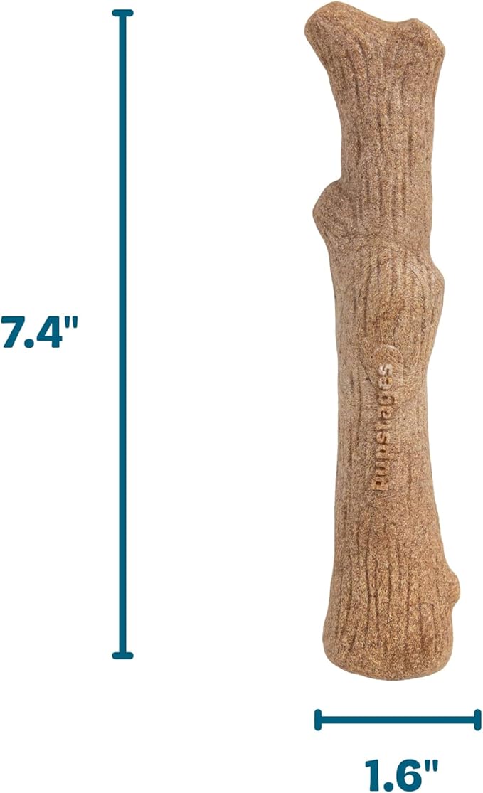 Pupstages Dogwood Dog Chew Toy, Made in the USA – Real-Wood Blend, Natural - Image 6