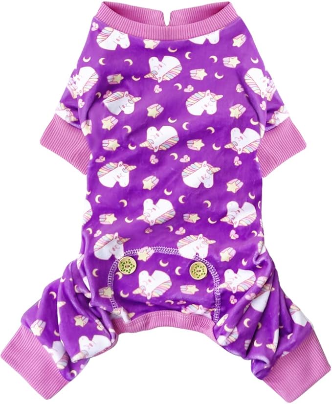 KYEESE Dog Pajamas Velvet Dog Pajamas Small Sized Dogs Soft Dogs Clothes Pjs by KYEESE