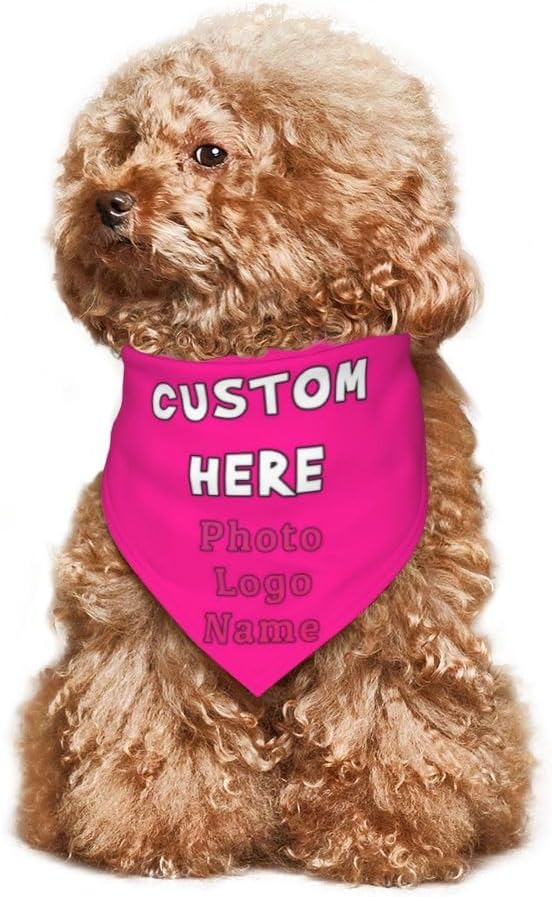 Custom Dog Bandana with Name Photo Logo Personalized Dog Scarf Suitable - Image 6