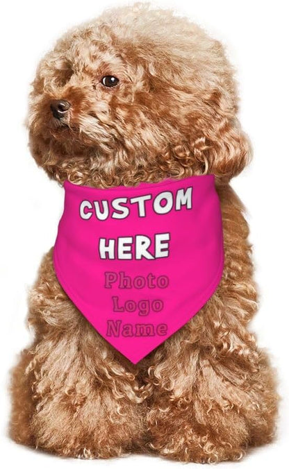Custom Dog Bandana with Name Photo Logo Personalized Dog Scarf Suitable - Image 6