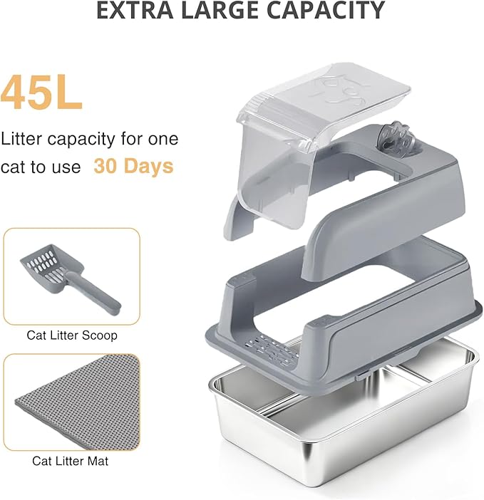 Stainless Steel Cat Litter Box - Image 2