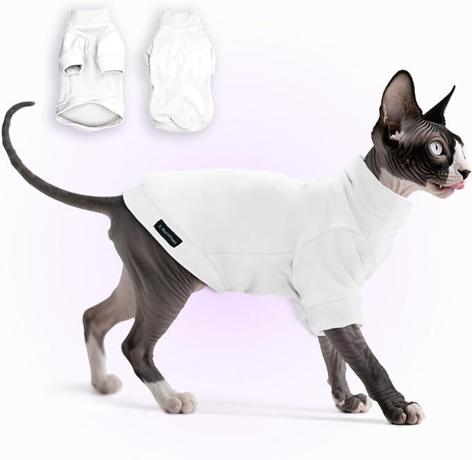 Fleece Sphynx Cat Sweater by JLWarmPaws