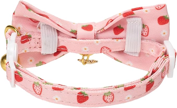 2 Pack Cat Collars, Removable Bowtie, Safety Breakaway Clasp, Adjustable - Image 7