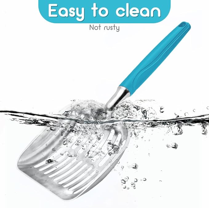 Cat Litter Scoop, Metal Cat Scooper, Plastic Handle Scoop, Sifting Shovel of - Image 5