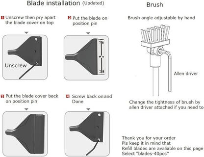 Aquarium Algae Scraper Cleaner Brush - Image 7