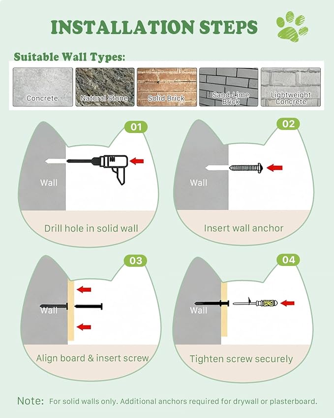 Cat Wall Shelves, 16 in 1 Cat Wall Furniture - Image 7