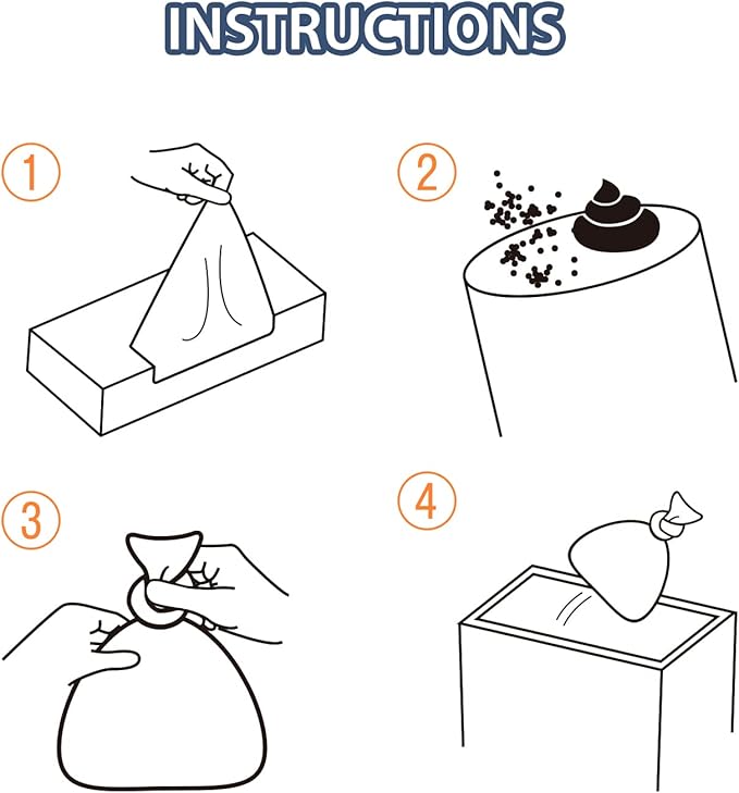Odor Sealing Waste Disposal Bags M/150 Count Cat Litter Bags Unscented Cat poop - Image 4