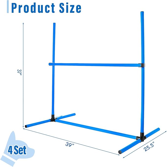 Shappy 4 Pieces Dog Agility Equipment - Image 2