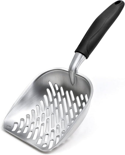Cat Litter Scoop, Kitty Metal Scooper, Heavy Duty Aluminum Deep Sifter by Unknown