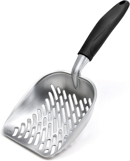 Cat Litter Scoop, Kitty Metal Scooper, Heavy Duty Aluminum Deep Sifter by Unknown