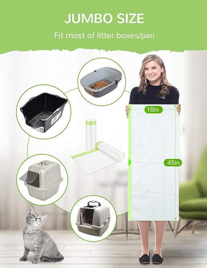 Litter Box Liners, Drawstring Litter Liner Bags - Image 5