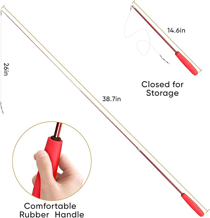 Cat Toys for Indoor Cats, 13 Packs Interactive Cat Wand Toy Set - Image 3