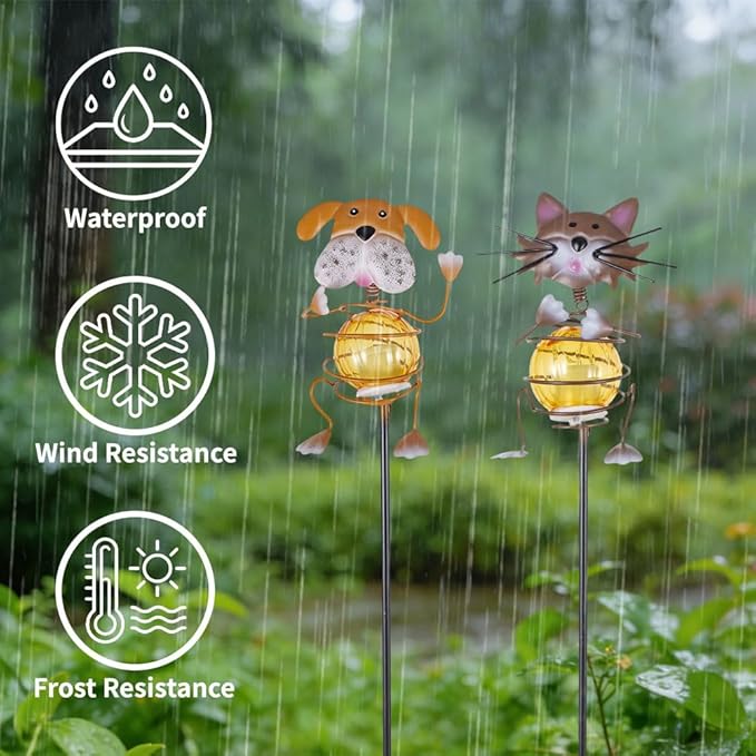 Solar Garden Lights, Decorative Statues Figurine Lights - Image 5