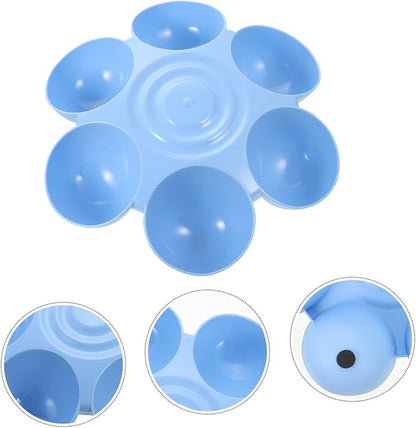 Indoor Flower-Shaped Pet Bowl Multi-Compartment Feeder - Image 9