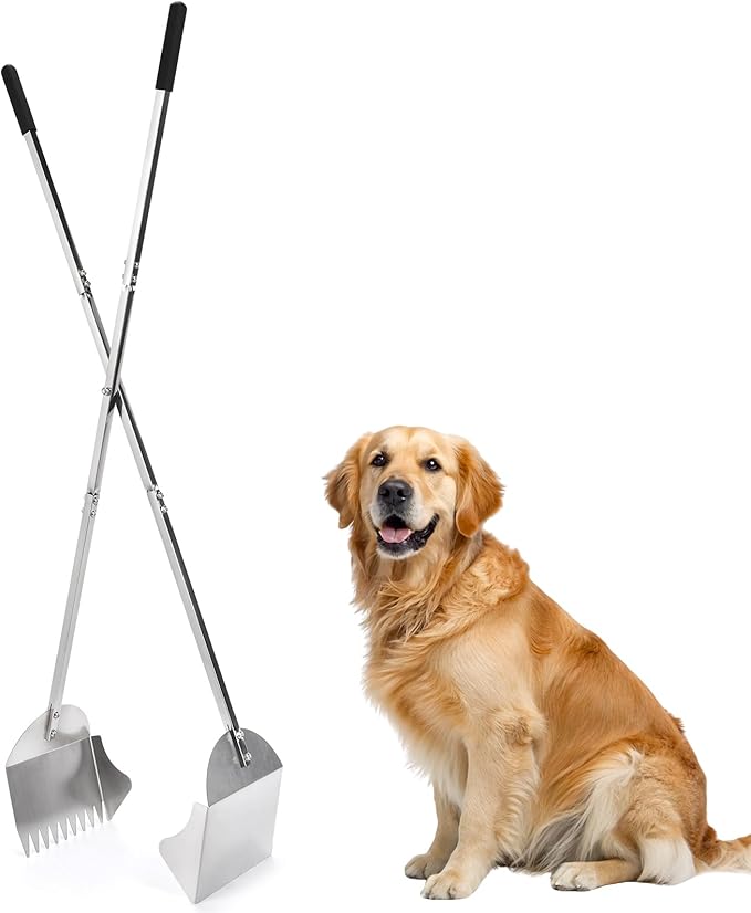 AugFir Lightweight Stainless Steel 48" Pooper Scooper by AugFir