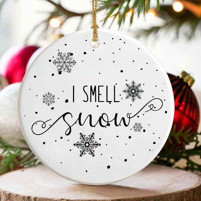 I Smell Snow Ornament, Idea Gift - Image 3