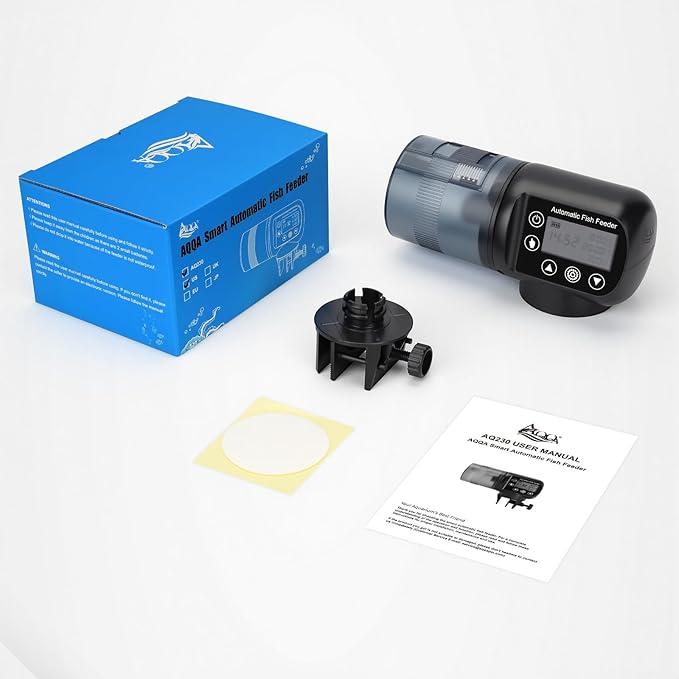 AQQA Automatic Fish Feeder for Aquarium, 200ML Large Capacity Fish Food - Image 8