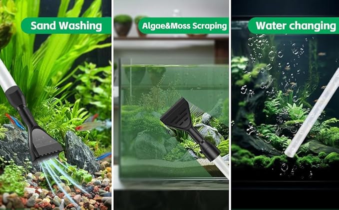 FISORAS Aquarium Gravel Cleaner, Fish Tank Cleaner Gravel Vacuum - Image 8