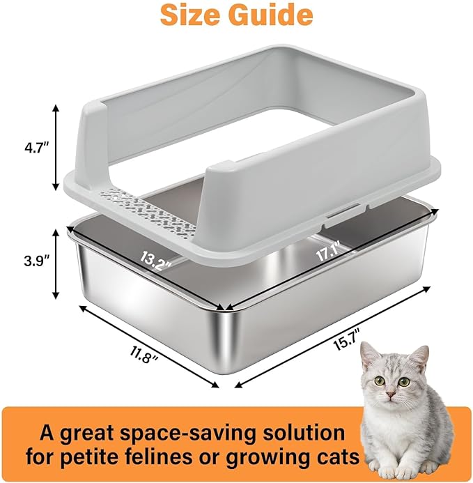 Stainless Steel Litter Box - Image 3