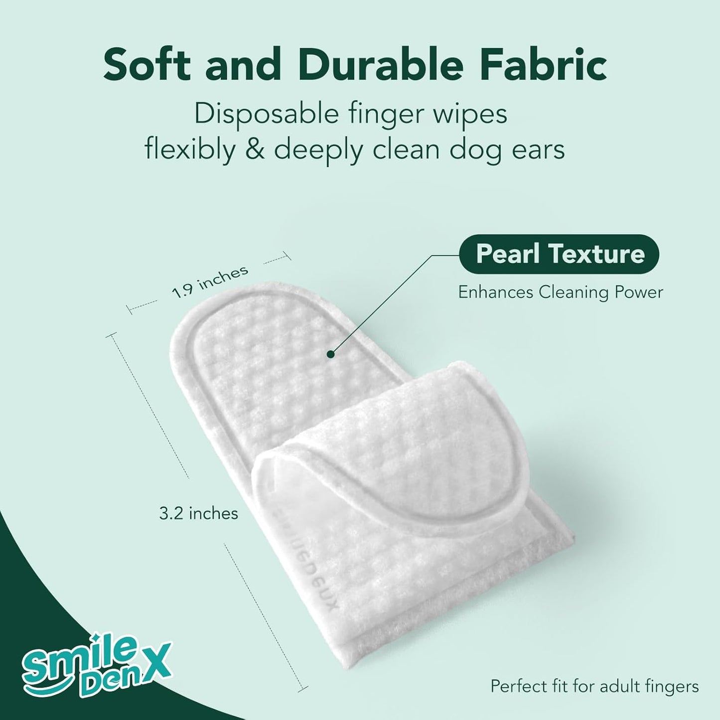 Dog Ear Cleaner Wipes, Dog Ear Infection Treatment, Dog Ear Cleaner, Fast Relief from Ear Itching and Inflammation, Cat Ear Wipes, Gently Remove Ear Wax Debris and Smelly (50 Pcs, Unscented)