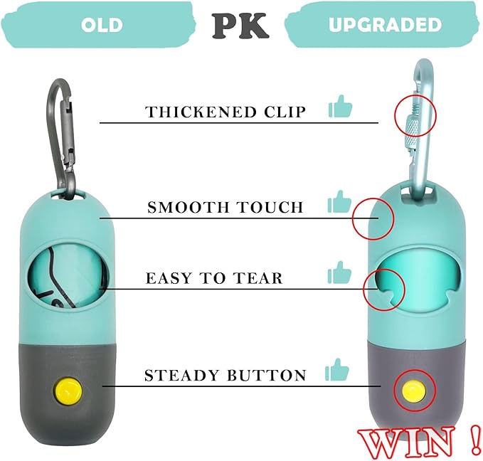 Dog Poop Bags Holder with LED Flashlight|Pet Waste Bags Dispenser - Image 3